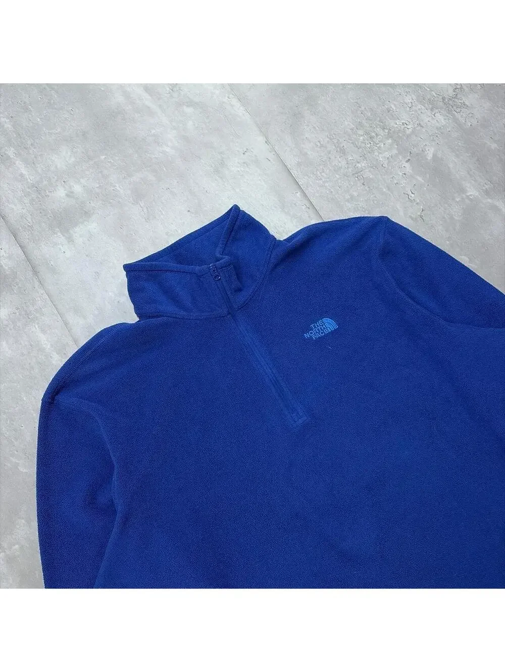 Y2K Navy The North Face Fleece Quarter Zip Sweater